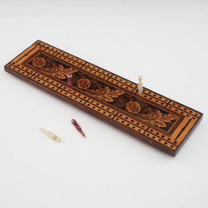 Tunbridge Ware Cribbage Board c1880