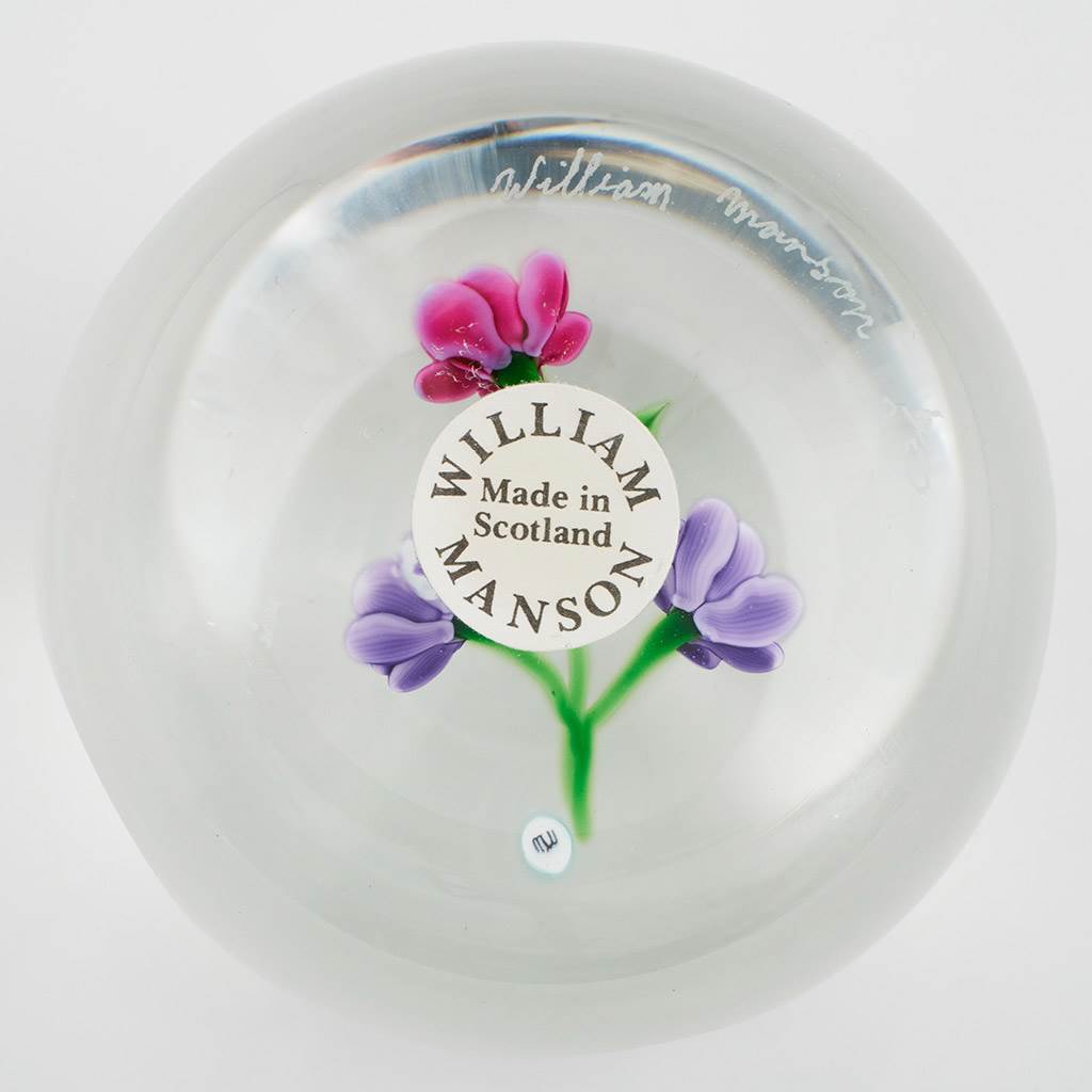 William Manson Paperweight Flower Bouquet Limited Edition c1990