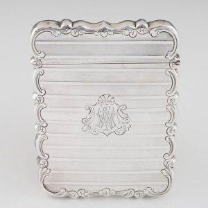 Thomas Dones Sterling Silver Card Case Birmingham 1850