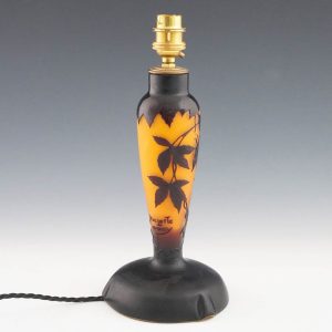Andre Delatte Cameo Glass Lamp Base c1930