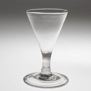 A Folded Foot Georgian Gin Glass c1775