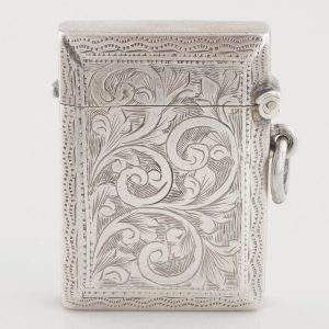 Sterling Silver Vesta Case Birmingham 1919