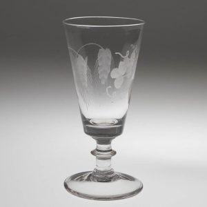 An Engraved Georgian Ale Glass c1830