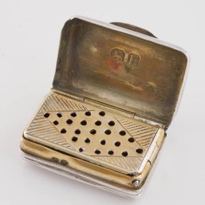 Miniature Sterling Silver Vinaigrette London 1817