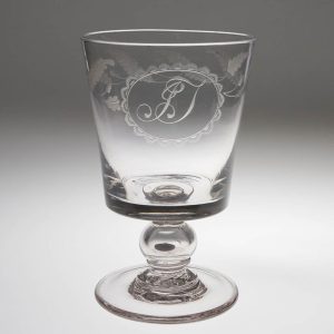 William IV Rummer Glass / Coin Goblet c1830