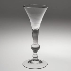 Kit-Cat Balustroid Georgian Wine Glass c1740