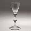 Georgian wine glass with balustroid stem c1740
