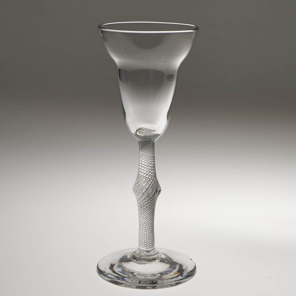Single Knop Wine Glass