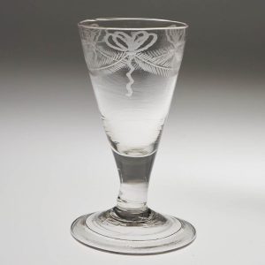 Engraved 18th Century Gin Glass c1780