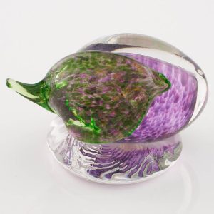 John Deacons Glass Plum Paperweight c2000