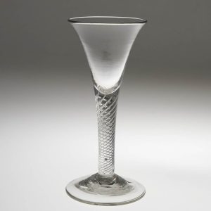 18th Century  Air Twist Stem Wine Glass c1750