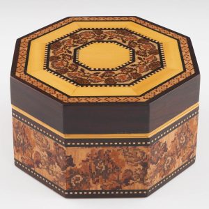 Robert Vorley Octagonal Tunbridge Ware Jewellery Box 2021