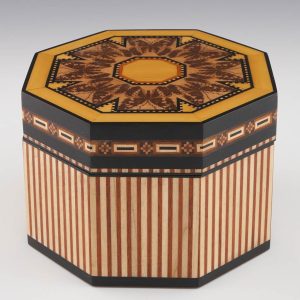 Robert Vorley Octagonal Tunbridge Ware Jewellery Box 2022