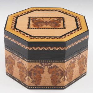 Robert Vorley Octagonal Tunbridge Ware Jewellery Box 2022