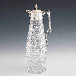 Goldsmiths and Silversmiths Co Sterling Silver Mounted Claret Jug Sheffield 1897