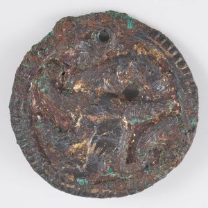 Viking Bronze Gilt Mount Depicting a Beast, 9th -11th Century