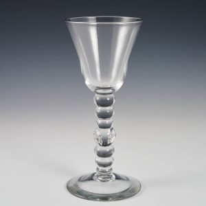 Bobbin Stem Baluster Goblet c1740