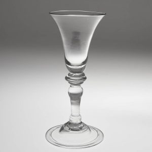 18th Century Balustroid Wine Glass c1735
