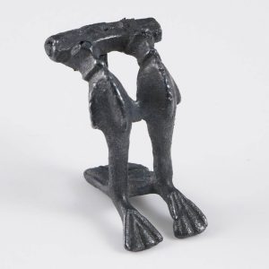 Scarce Roman Silver Bow-Brooch as Double Dolphins, Pin Intact, 2nd Century AD