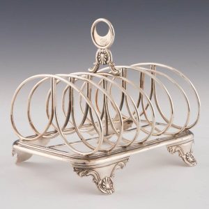 Charles Fox Silver Toast Rack London 1833
