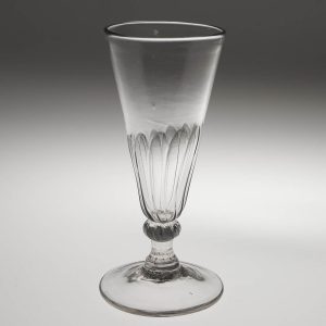 Petal Moulded Georgian Ale Glass c1780