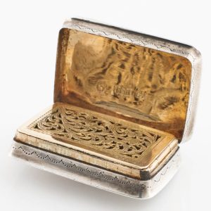 Nathaniel Mills Sterling Silver Vinaigrette Birmingham 1825