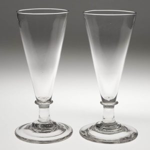 Pair of Victorian Ale Glasses c1875