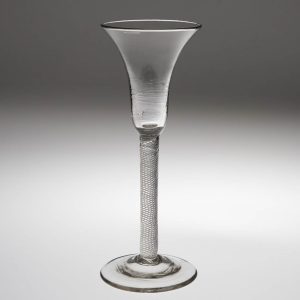 Georgian Wine Glass with Air Twist Stem c1750
