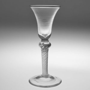 Air Twist Stem Georgian Wine Glass c1750