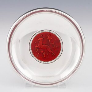 Silver and Enamel Dish by Ottar Hval Norway