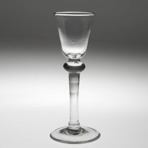 18th Century Balustroid Wine Glass c1740