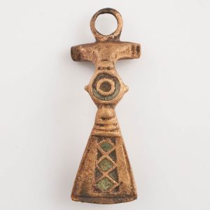 Roman Jewellery Fantail Bronze Enamelled Brooch 1st-2nd Century