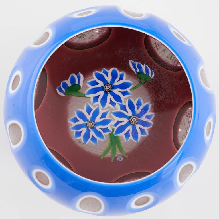 Perthshire Paperweight Triple Overlay 1985F