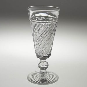 Ale Glass with Elaborate Cutting from the Late 19th Century