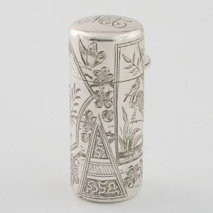 Sampson Mordan Silver Perfume Bottle London 1897