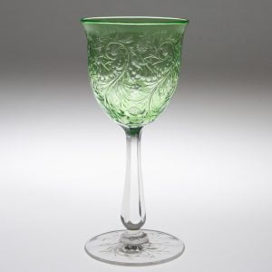 Stevens and Williams Wine Glass Early 20th Century