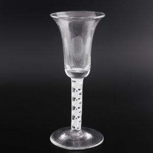 Opaque Twist Wine Glass Dutch 19th Century