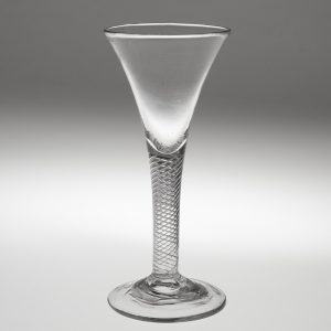 Air Twist Stem Georgian Wine Glass c1750
