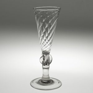 Georgian Ale Glass With Propellor Knop c1700