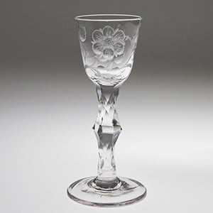 Facet Cut Wine Glasses