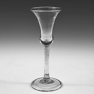 Incised Twist Wine Glass
