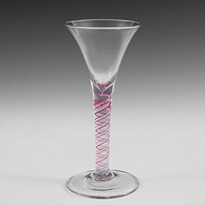 Opaque Twist Stem Glass