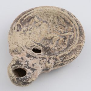 Roman Oil Lamp Mediterranean / Holy Land 2nd-3rd Century AD
