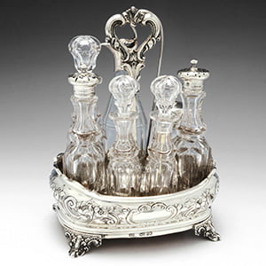 Victorian Condiments Cruets Pennylicks