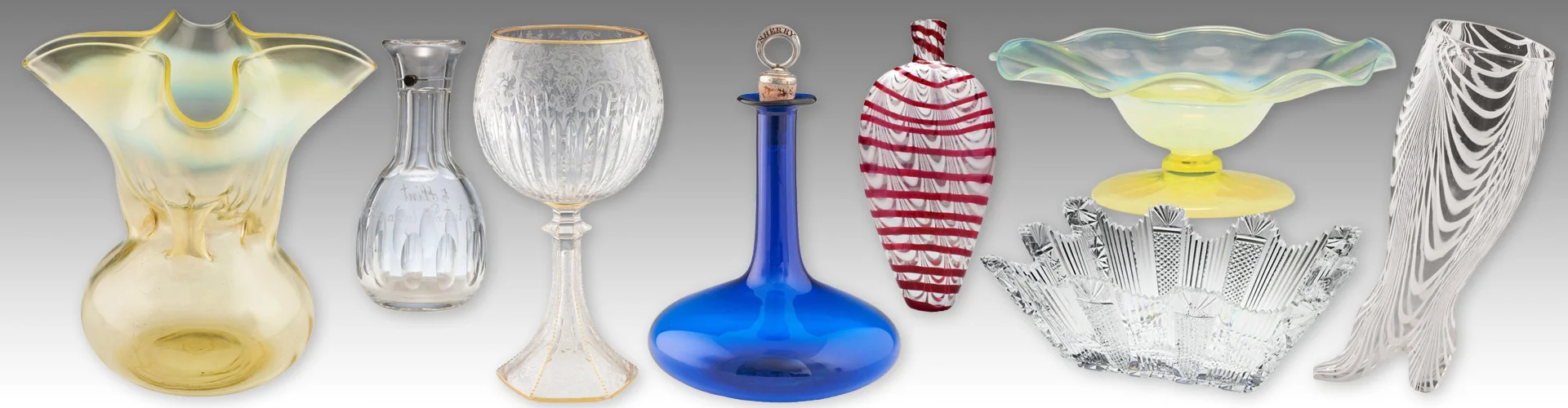 Victorian Epergnes and Table Glass