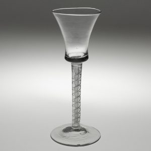 Georgian Wine Glass with Mercury Twist Stem c1750
