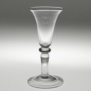 Georgian Gin Glass with Balustroid Stem c1745