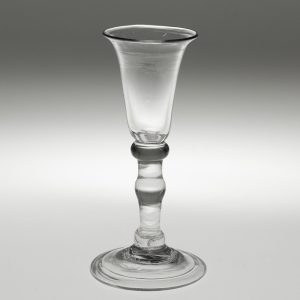 Georgian Gin Glass With Three Knop Stem c1750