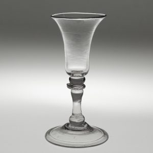Balustroid Stem Georgian Gin Glass with Folded Foot c1745