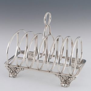 Early Victorian Silver Toast Rack London 1838
